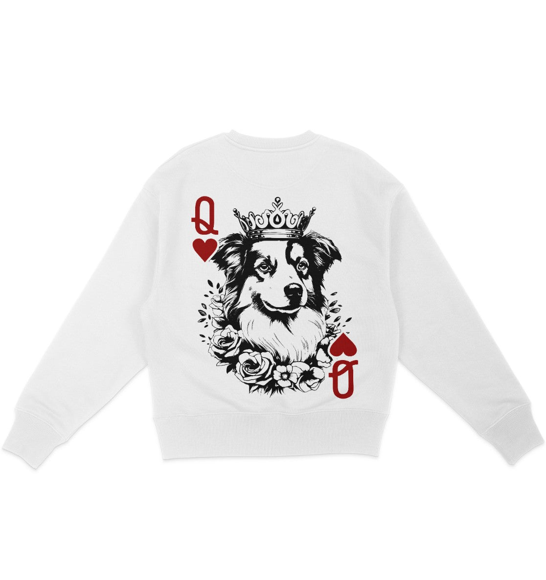 Herzkönigin Australian Shepherd - Organic Oversize Sweatshirt - Multitalenty