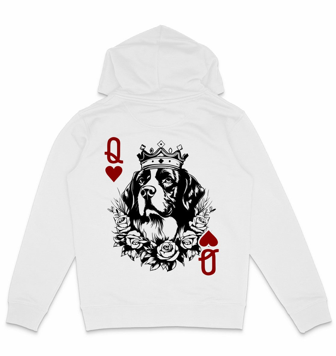 Herzkönigin Berner Sennenhund - Organic Hoodie - Multitalenty