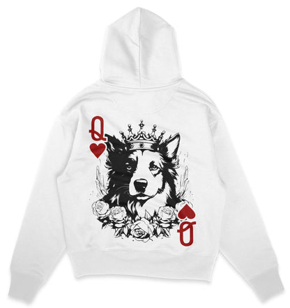 Herzkönigin Border Collie - Organic Oversize Hoodie - Multitalenty