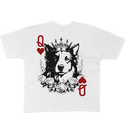 Herzkönigin Border Collie - Organic Oversize Shirt - Multitalenty