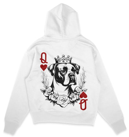 Herzkönigin Boxer - Organic Oversize Hoodie - Multitalenty