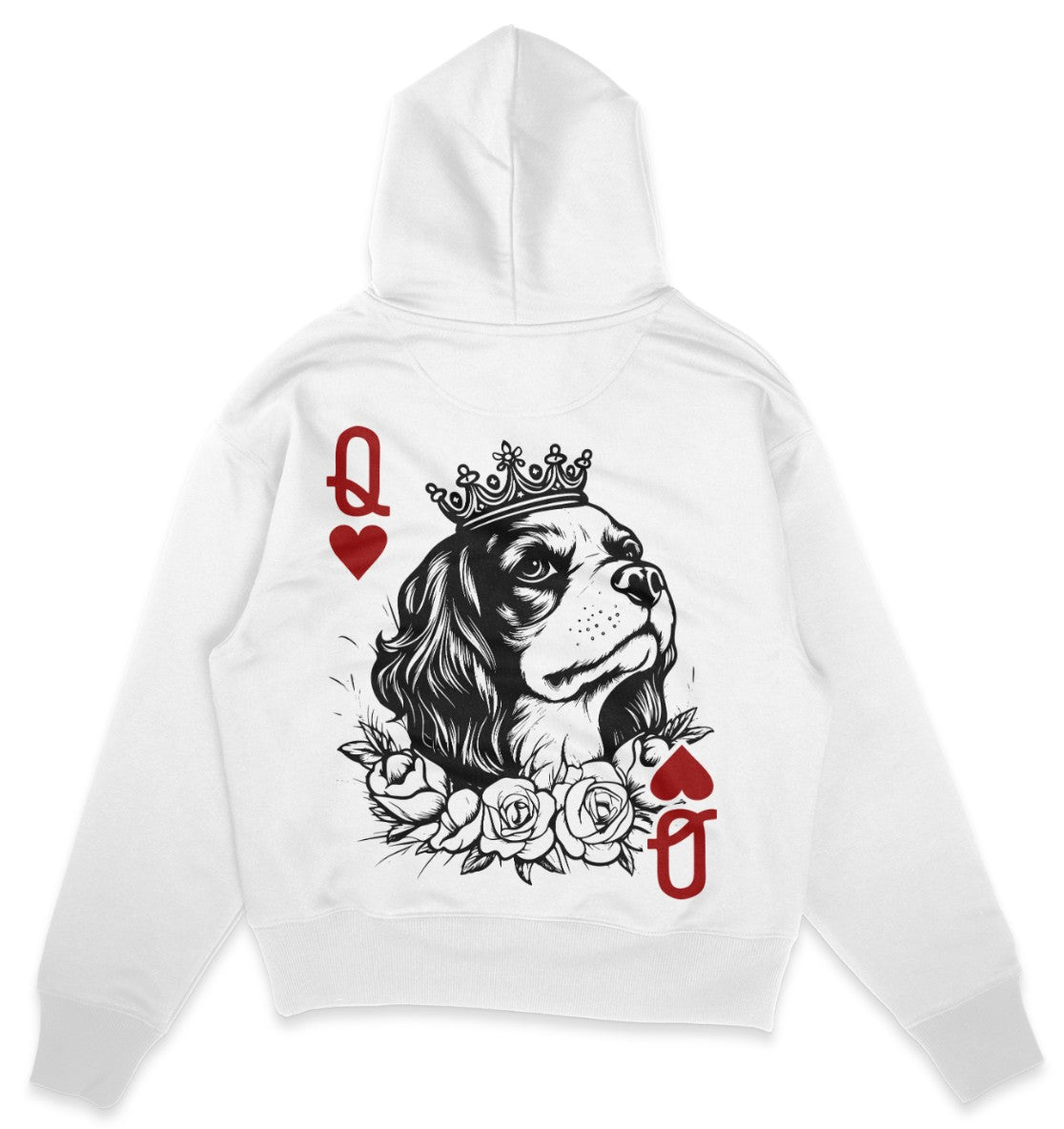 Herzkönigin Cavalier King Charles Spaniel - Organic Oversize Hoodie - Multitalenty