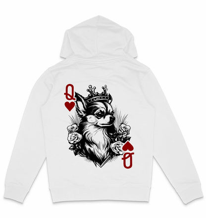 Herzkönigin Chihuahua - Organic Hoodie - Multitalenty