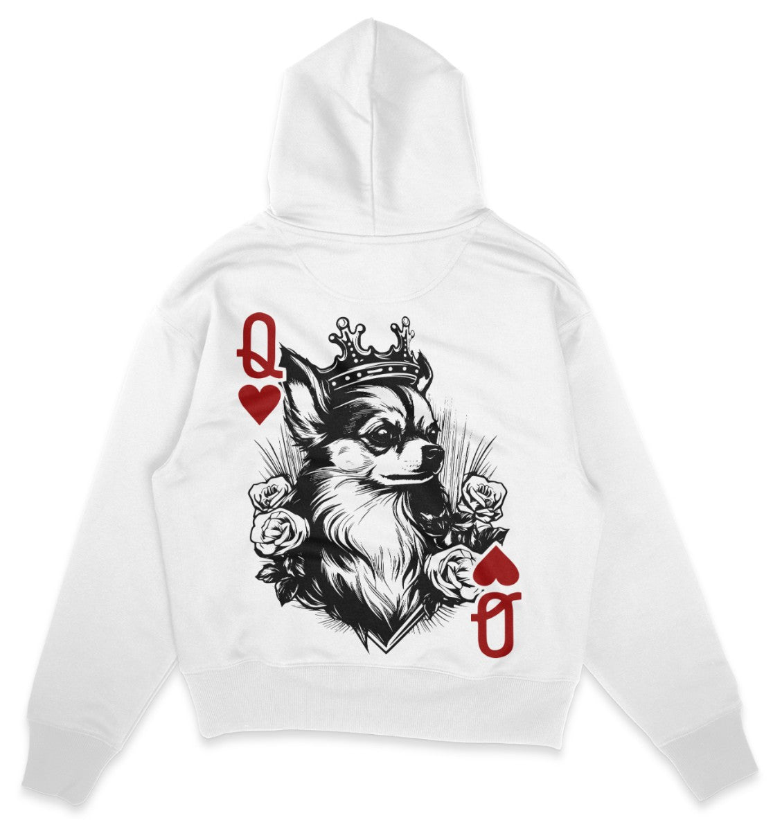 Herzkönigin Chihuahua - Organic Oversize Hoodie - Multitalenty