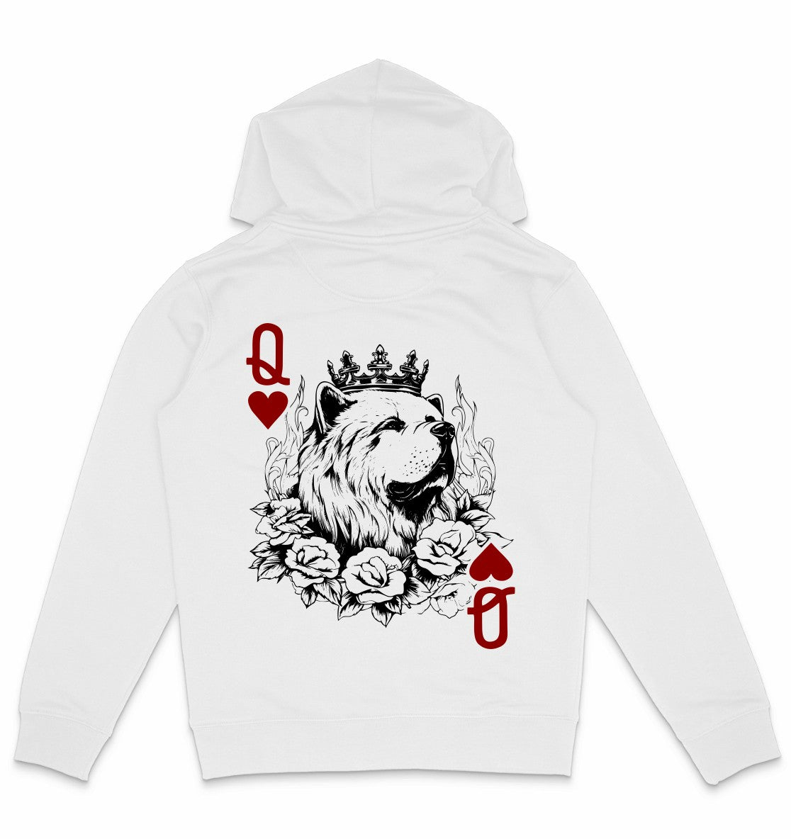 Herzkönigin Chow Chow - Organic Hoodie - Multitalenty