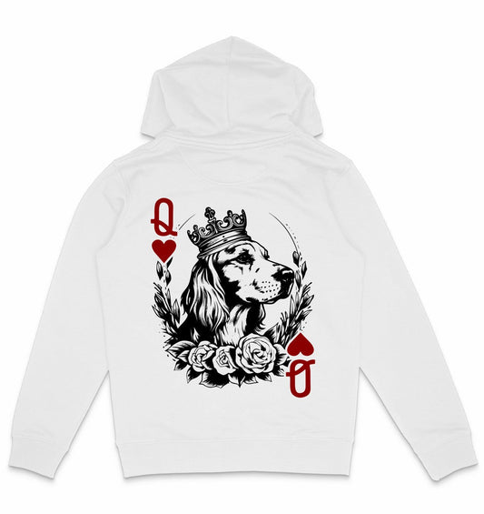 Herzkönigin Cocker Spaniel - Organic Hoodie - Multitalenty