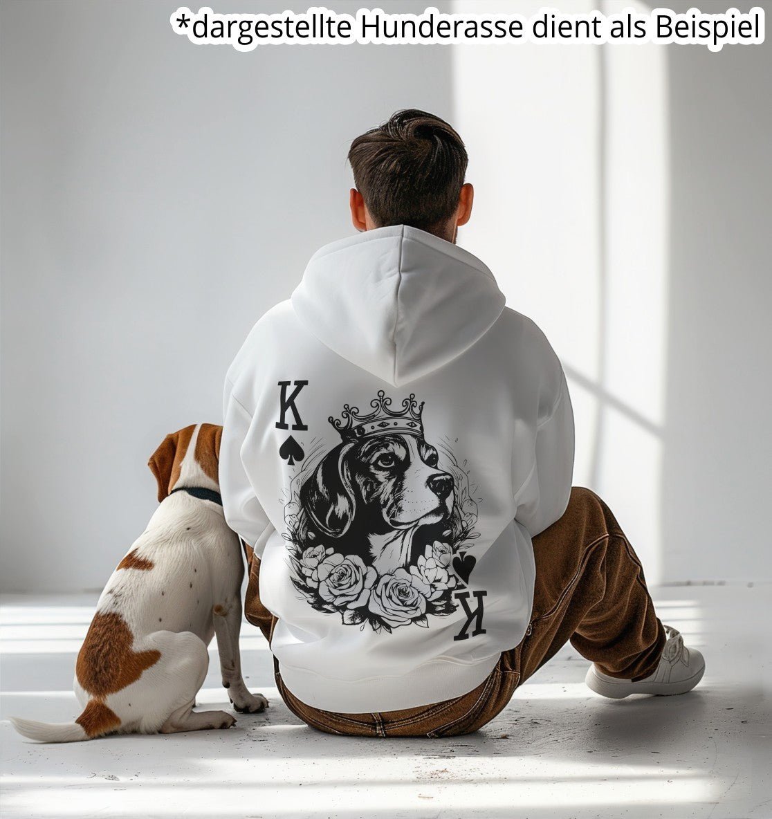 Herzkönigin Französische Bulldogge - Organic Oversize Hoodie - Multitalenty