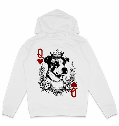 Herzkönigin Jack Russell - Organic Hoodie - Multitalenty