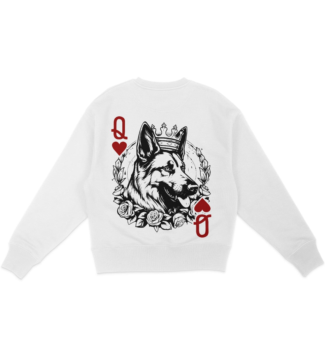 Herzkönigin Schäferhund - Organic Oversize Sweatshirt - Multitalenty