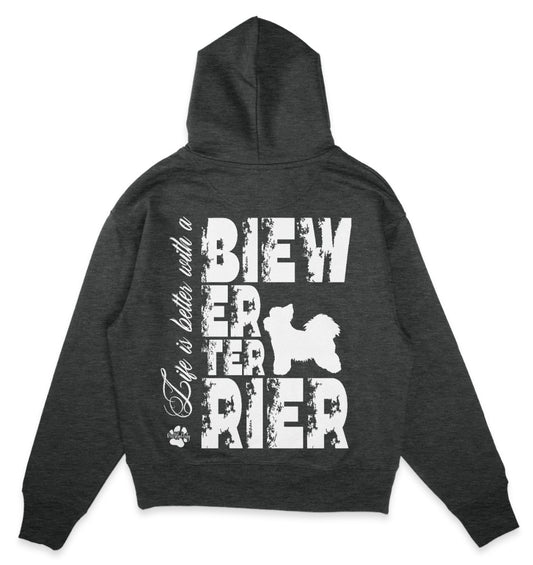 Life is better with a Biewer Terrier - Organic Oversize Hoodie