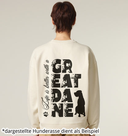 Life is better with a Dalmatian - Organic Oversize Sweatshirt