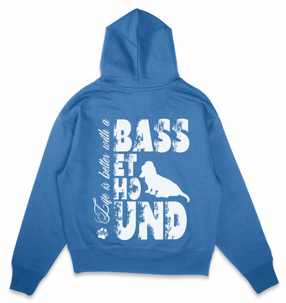 Life is better with a Basset Hound - Organic Oversize Hoodie