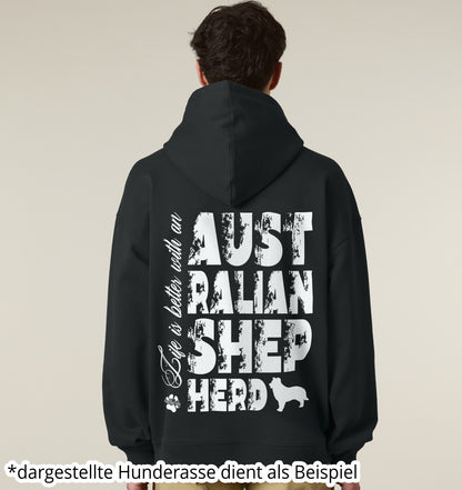 Life is better with a German Shepherd - Organic Oversize Hoodie