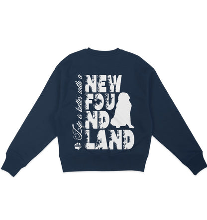 Life is better with a Newfoundland - Organic Oversize Sweatshirt