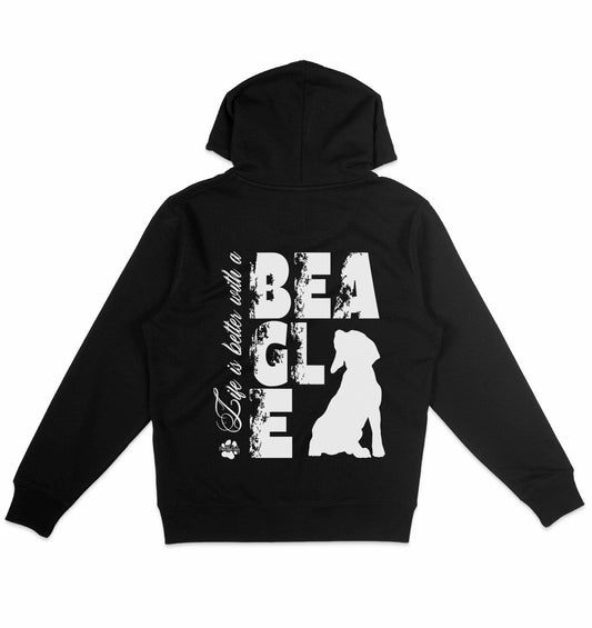 Life is better with a Beagle - Organic Hoodie - Multitalenty