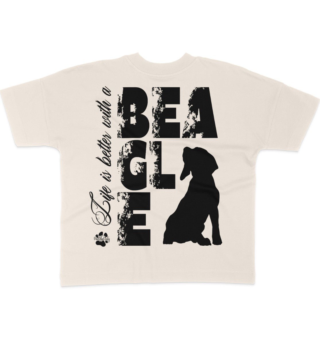 Life is better with a Beagle - Organic Oversize Shirt - Multitalenty