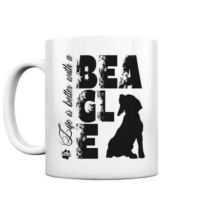 Life is better with a Beagle - Tasse glossy - Multitalenty