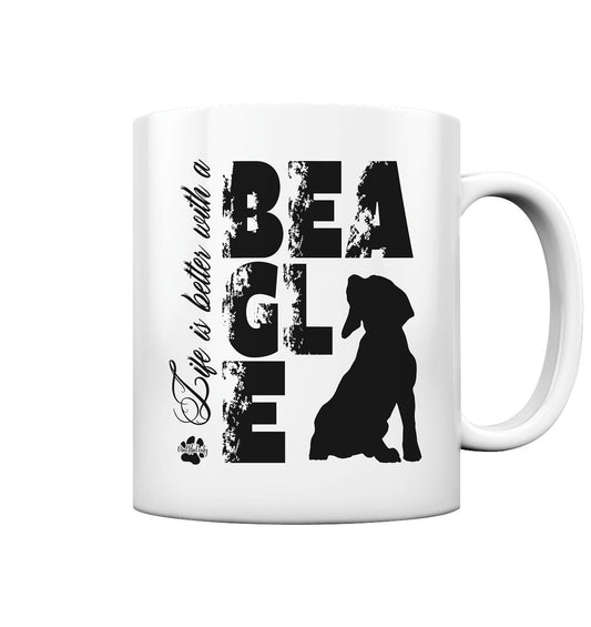 Life is better with a Beagle - Tasse glossy - Multitalenty