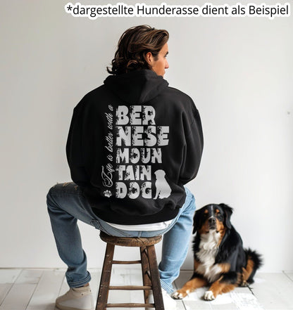 Life is better with a Berger Blanc Suisse - Organic Oversize Hoodie - Multitalenty