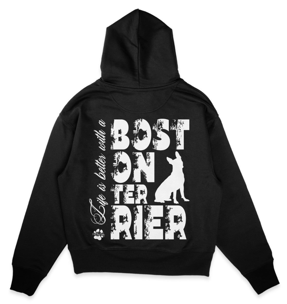 Life is better with a Boston Terrier - Organic Oversize Hoodie - Multitalenty