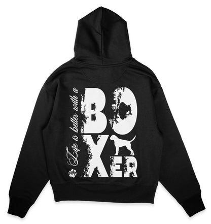 Life is better with a Boxer - Organic Oversize Hoodie - Multitalenty