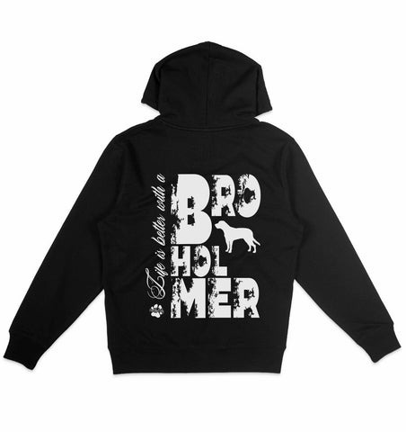 Life is better with a Broholmer - Organic Hoodie - Multitalenty