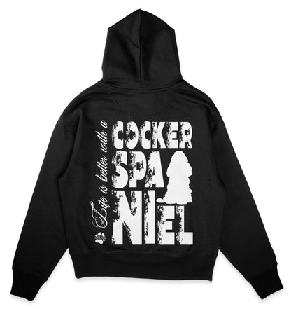 Life is better with a Cocker Spaniel - Organic Oversize Hoodie - Multitalenty