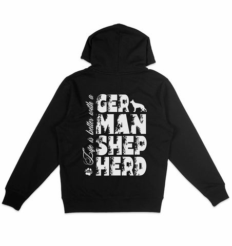 Life is better with a German Shepherd - Organic Hoodie - Multitalenty