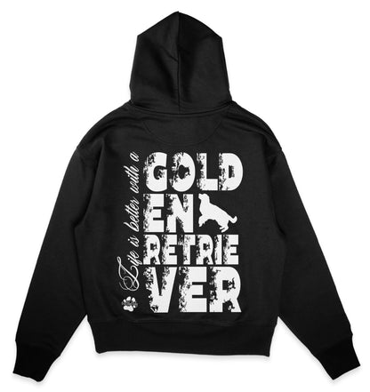 Life is better with a Golden Retriever - Organic Oversize Hoodie - Multitalenty