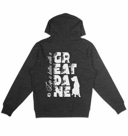 Life is better with a Great Dane - Organic Hoodie - Multitalenty