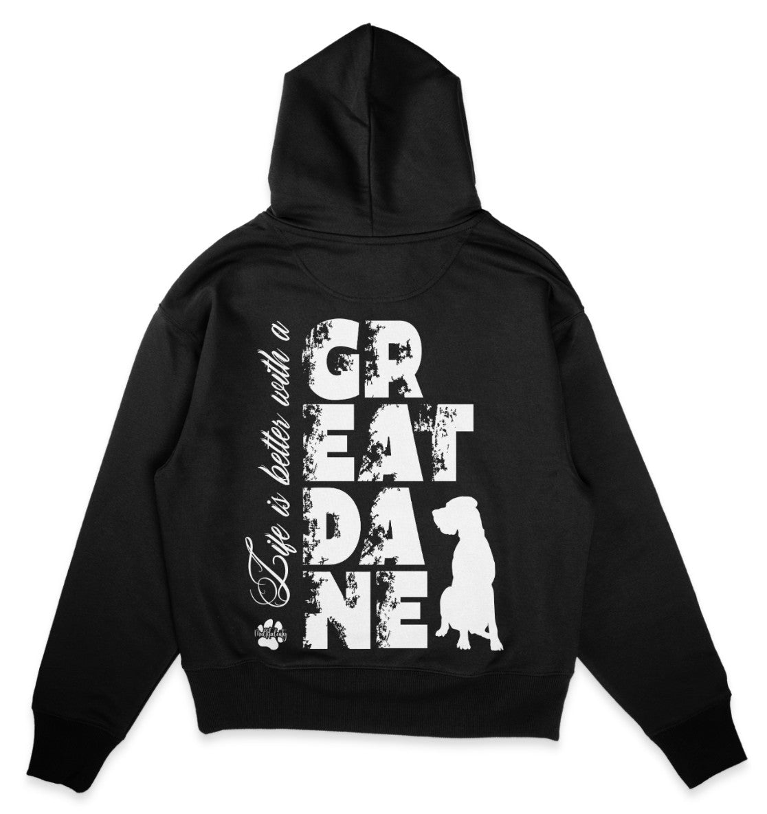 Life is better with a Great Dane - Organic Oversize Hoodie - Multitalenty