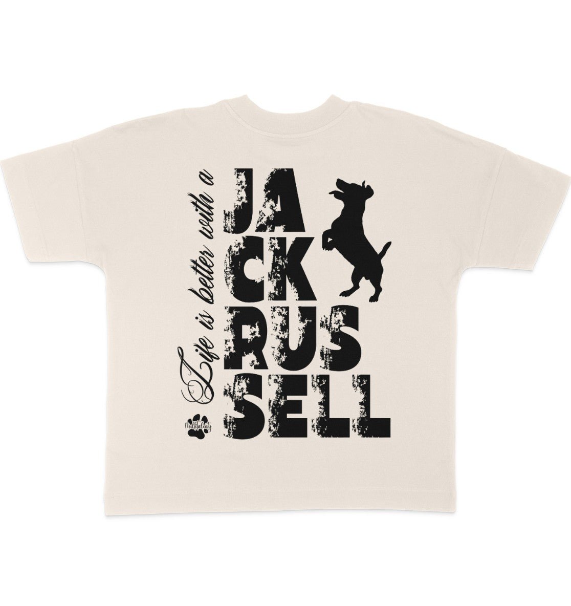 Life is better with a Jack Russell - Organic Oversize Shirt - Multitalenty