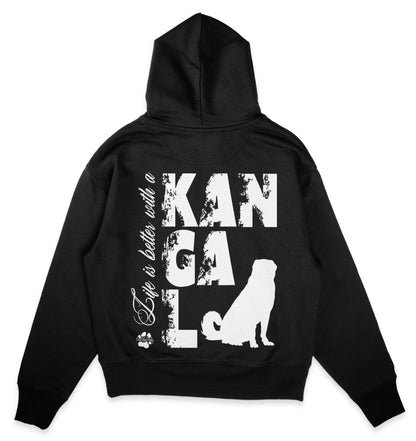 Life is better with a Kangal - Organic Oversize Hoodie - Multitalenty