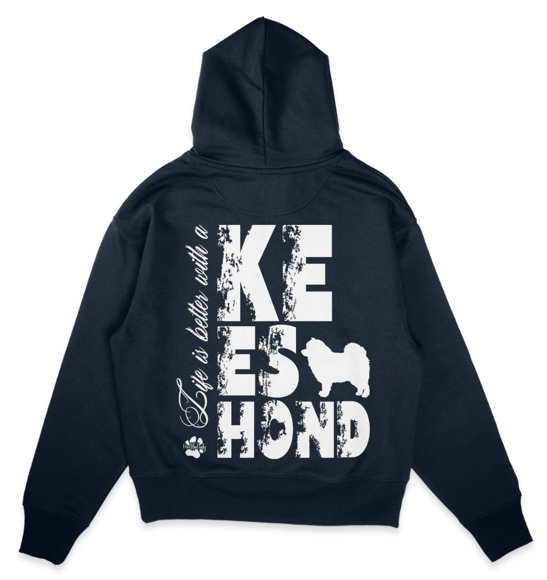 Life is better with a Keeshond - Organic Oversize Hoodie - Multitalenty