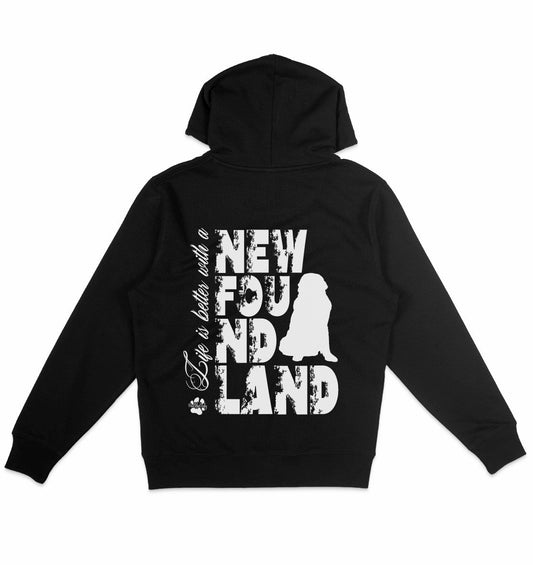 Life is better with a Newfoundland - Organic Hoodie - Multitalenty