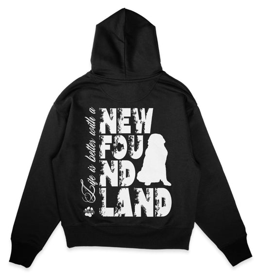 Life is better with a Newfoundland - Organic Oversize Hoodie - Multitalenty