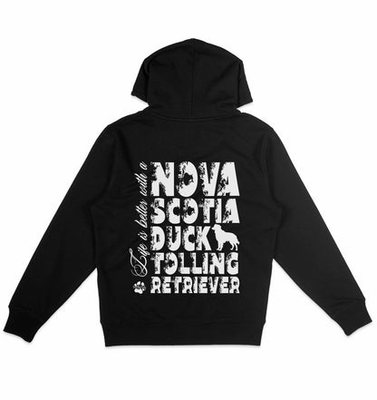 Life is better with a Nova Scotia Duck Tolling Retriever - Organic Hoodie - Multitalenty