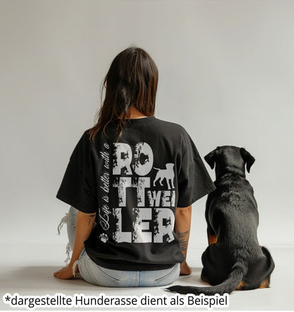 Life is better with a Nova Scotia Duck Tolling Retriever - Organic Oversize Shirt - Multitalenty