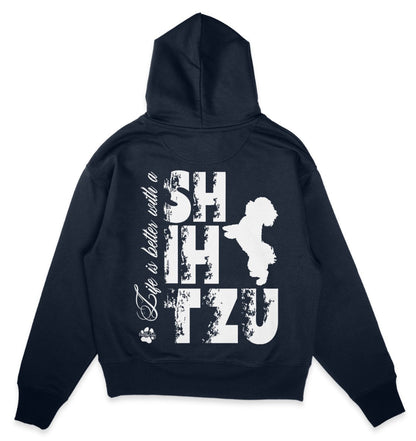 Life is better with a Shih Tzu - Organic Oversize Hoodie - Multitalenty