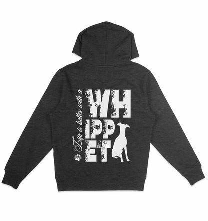 Life is better with a Whippet - Organic Hoodie - Multitalenty