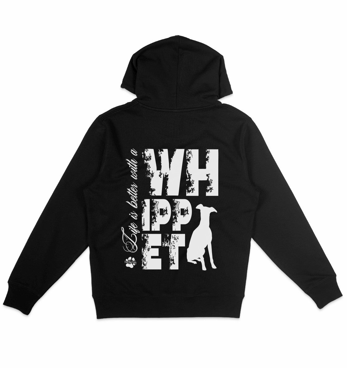 Life is better with a Whippet - Organic Hoodie - Multitalenty