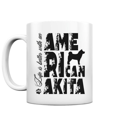 Life is better with an American Akita - Tasse glossy - Multitalenty