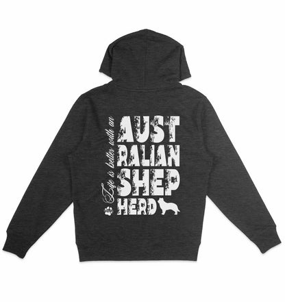 Life is better with an Australian Shepherd - Organic Hoodie - Multitalenty