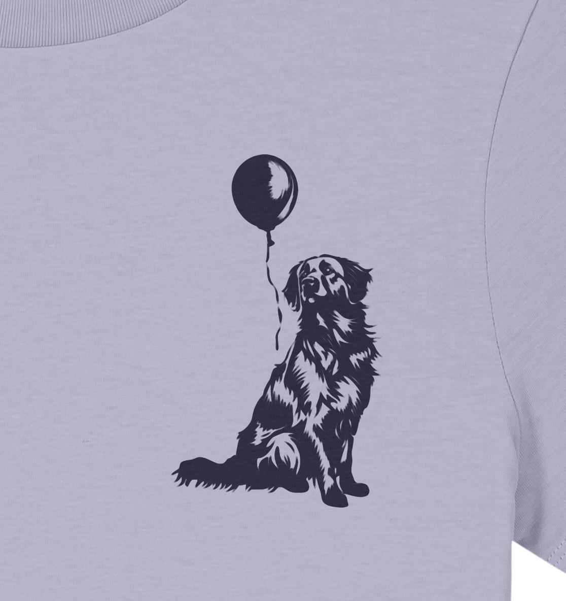 Ballon Flat Coated Retriever - Ladies Organic Shirt