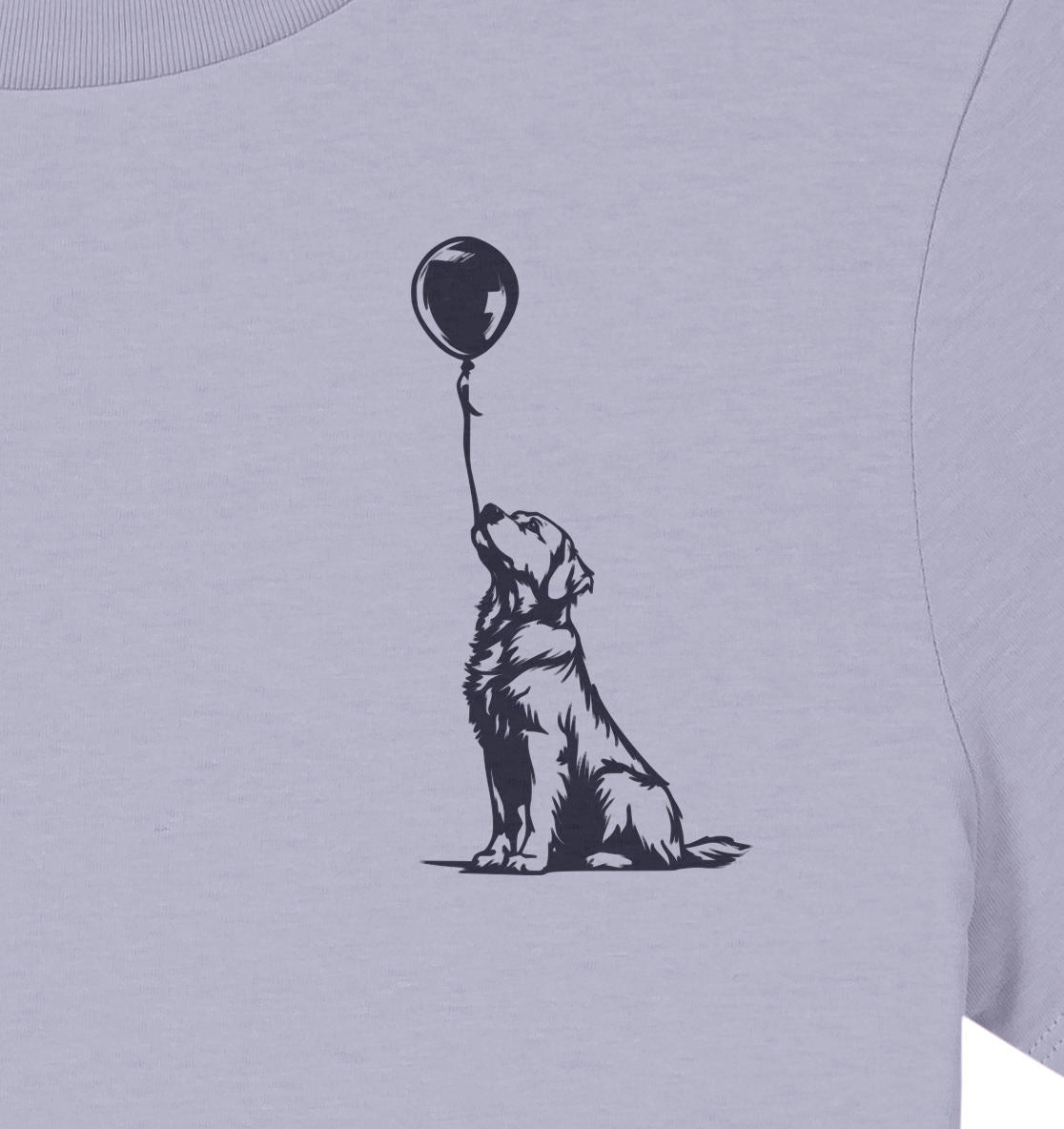 Ballon Golden Retriever - Ladies Organic Shirt