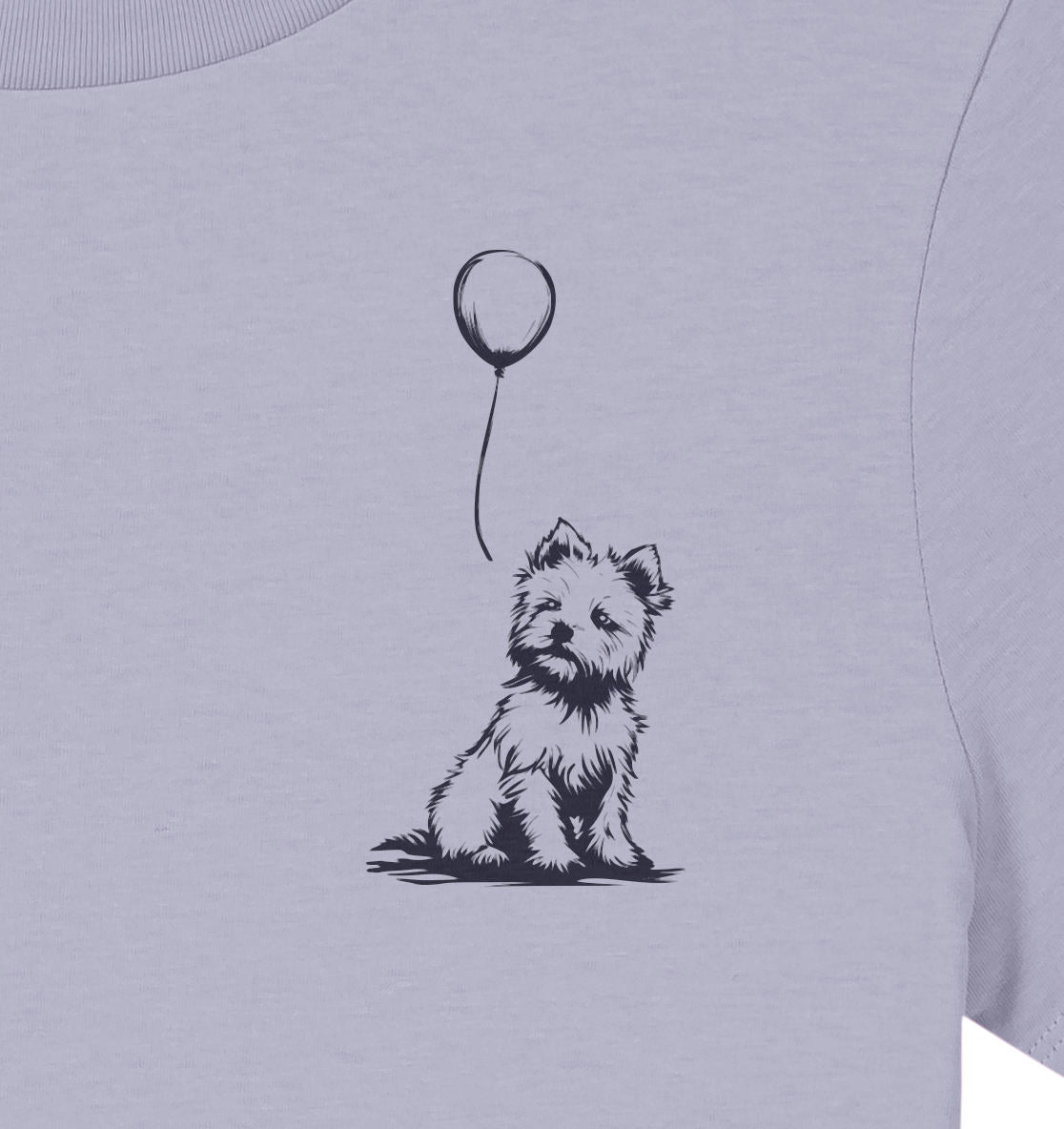 Ballon West Highland White Terrier - Ladies Organic Shirt