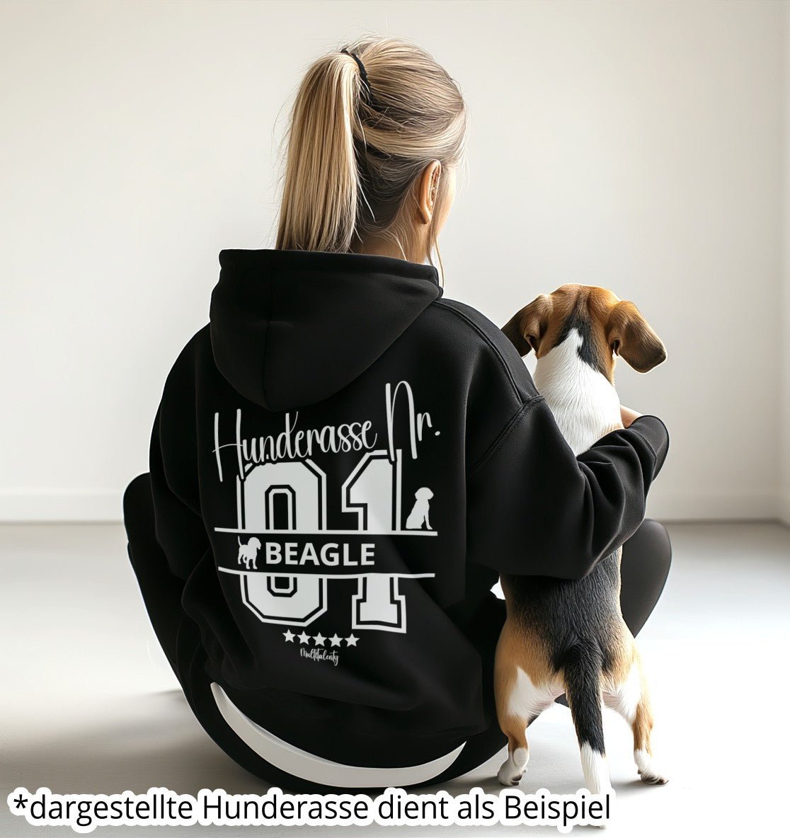 Nr. 01 Australian Shepherd - Organic Oversize Hoodie - Multitalenty