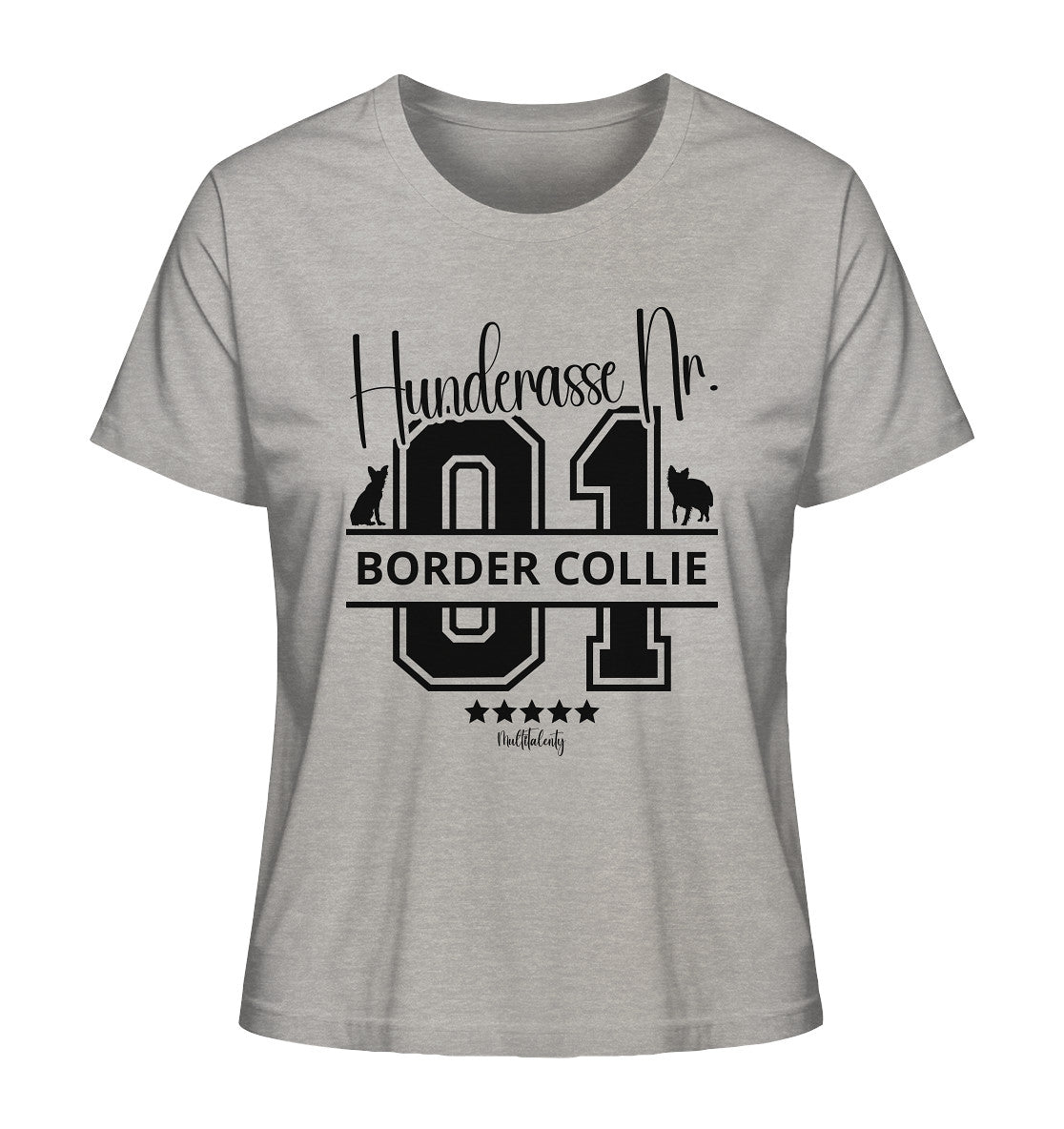 Nr. 01 Border Collie - Ladies Organic Shirt - Multitalenty