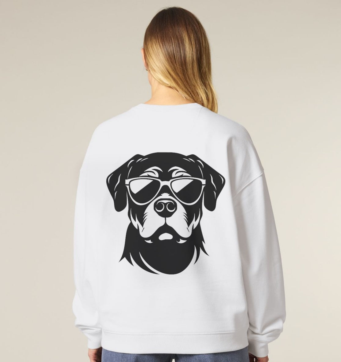 B&W Rottweiler - Organic Oversize Sweatshirt