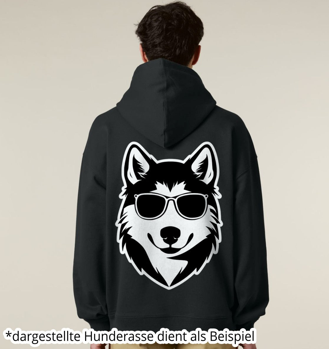 B&W Australian Shepherd - Organic Oversize Hoodie